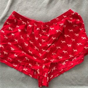 VS pink Red Dog Print Women's Sleep Shorts